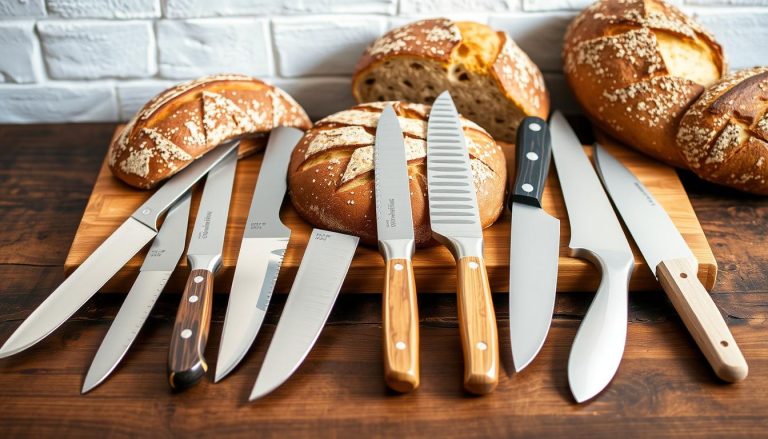 Bread knives for bakery service