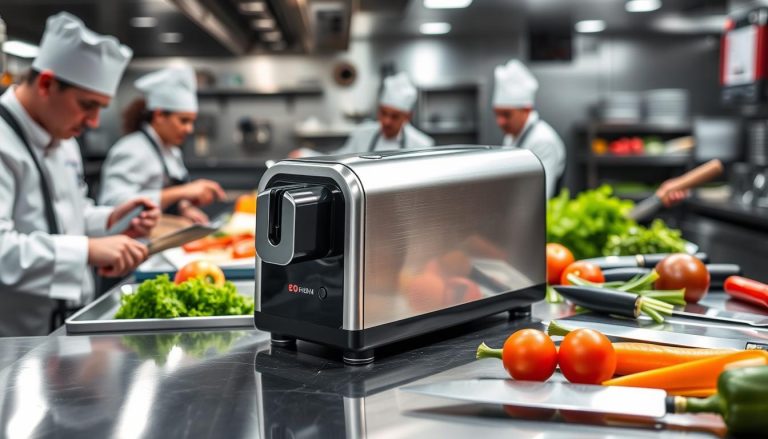 Electric knife sharpeners for high-volume kitchens