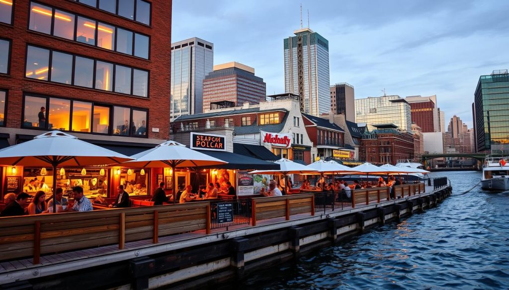 Boston Waterfront Seafood Dining Experience