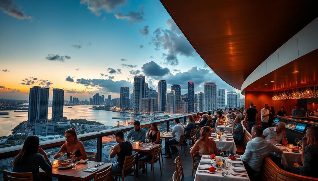 Brickell rooftop restaurants miami dining experience