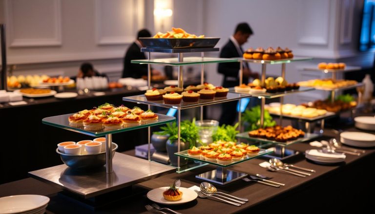 Buffet risers for professional presentation