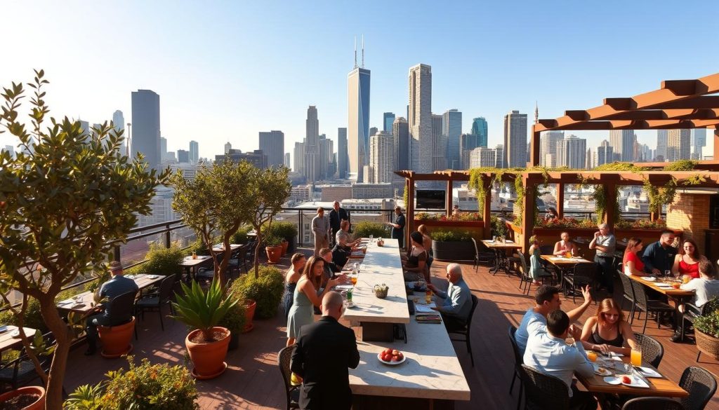 Chicago's rooftop hotspots Mediterranean cuisine