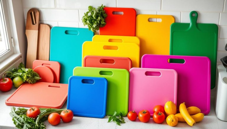 Color-coded cutting boards to prevent cross-contamination