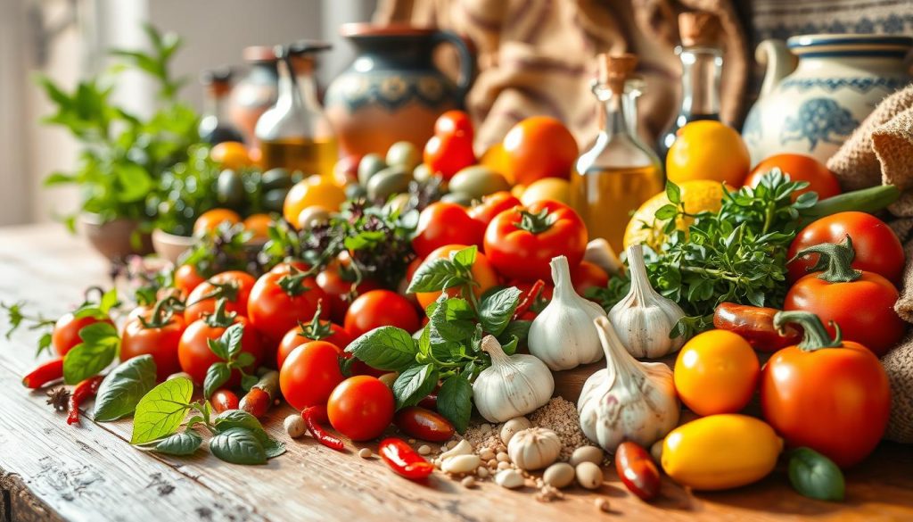 Fresh Mediterranean Ingredients in Turkish Cuisine