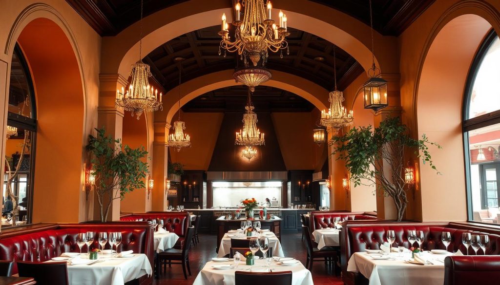 Italian restaurant Las Vegas interior