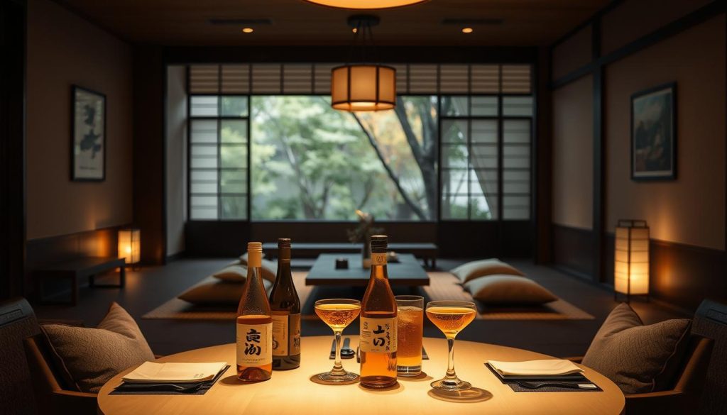 Japanese dining experience with sake and cocktails