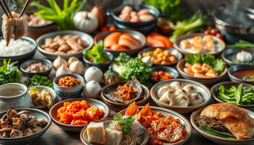 Korean Vegetarian and Seafood Dishes