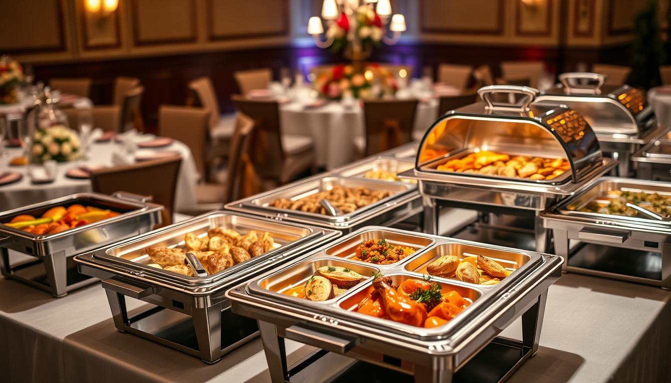 Portable warming trays for catering