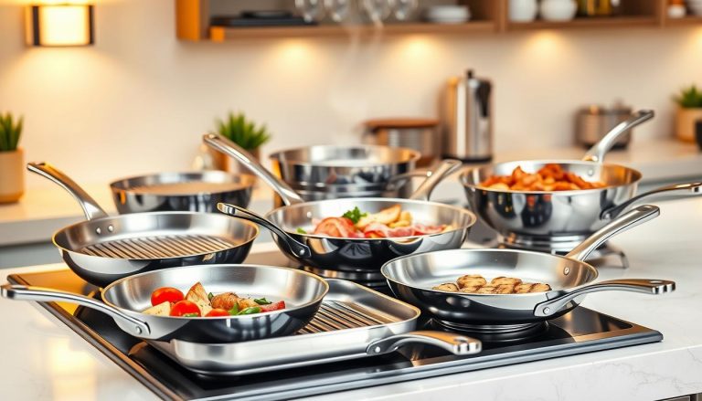 Restaurant-style grill pans for stovetops