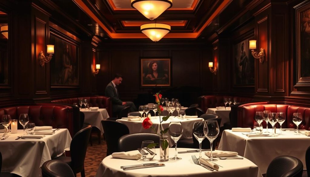 Romantic Italian restaurant ambiance in Las Vegas