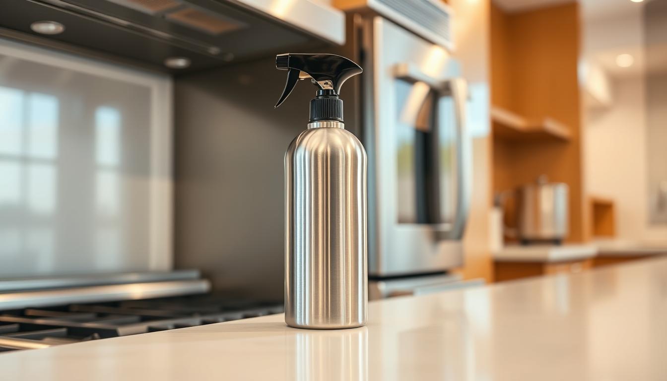 Stainless steel polish for professional appliances