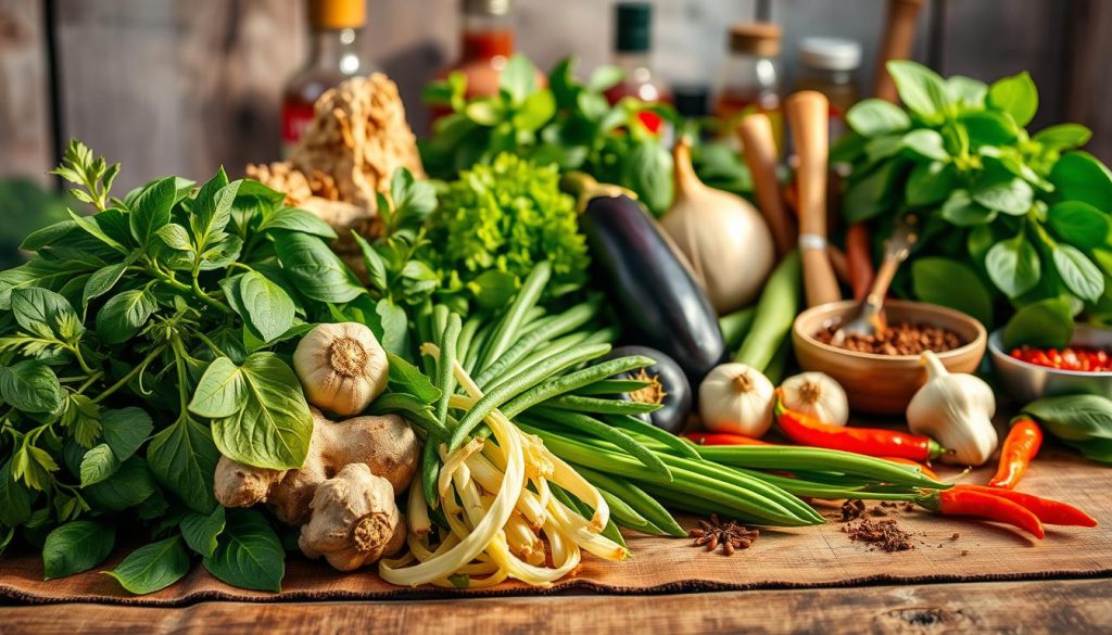 Thai ingredients for healthy dining