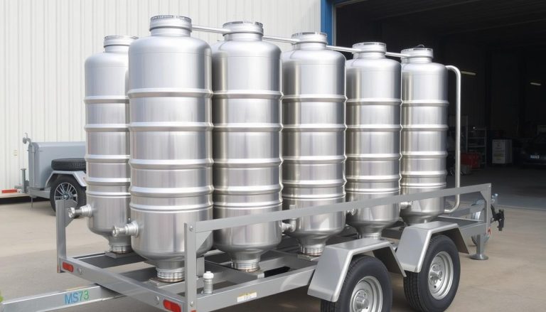 Water tanks for mobile catering