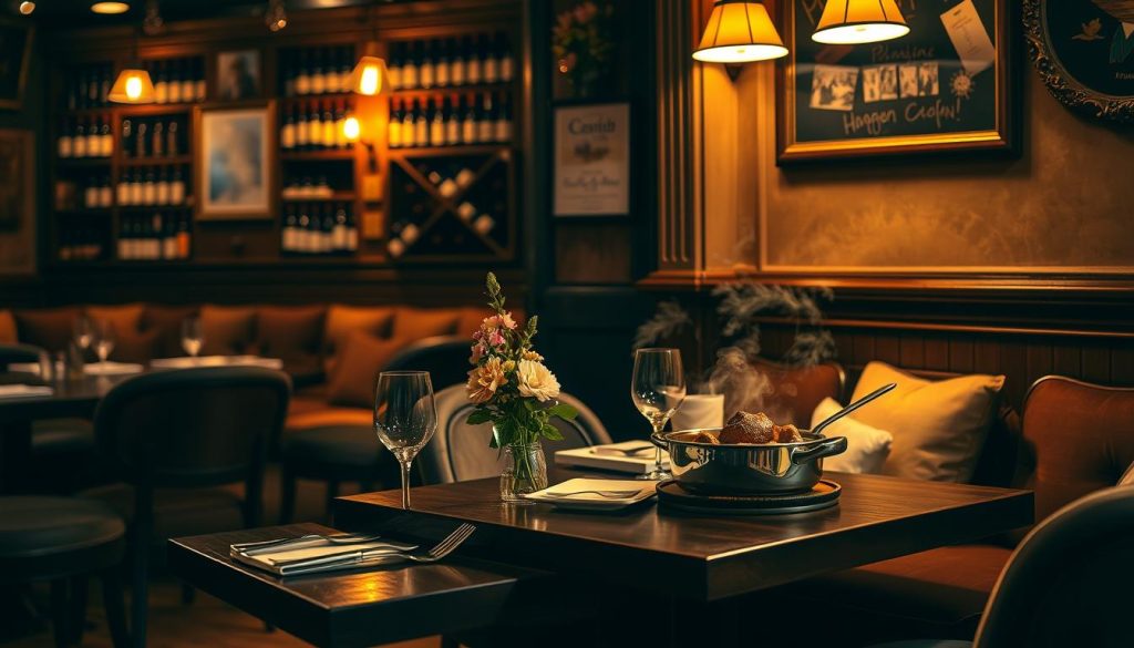 cozy French dining