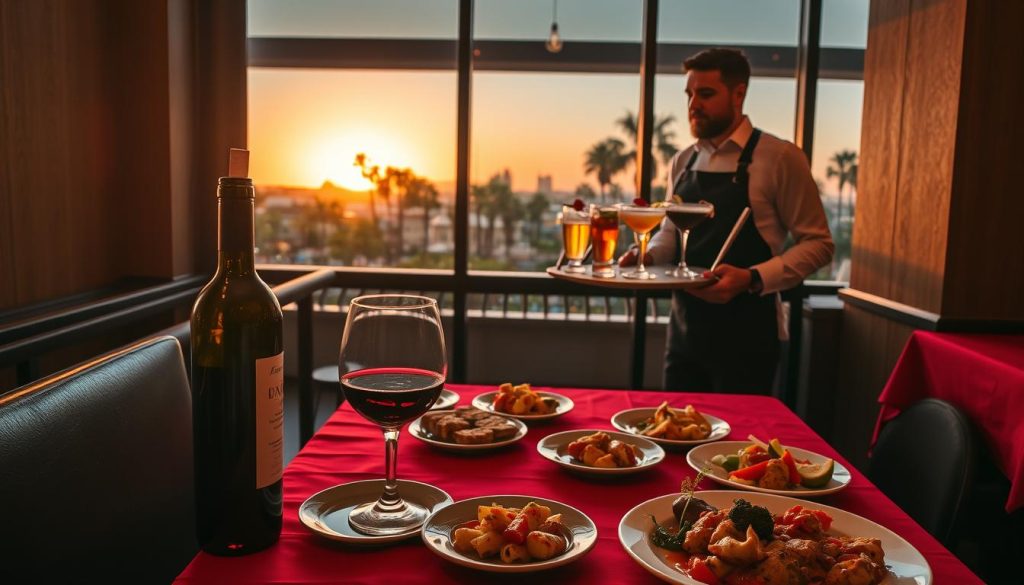 Wine and beverage pairings in brazilian restaurant san diego