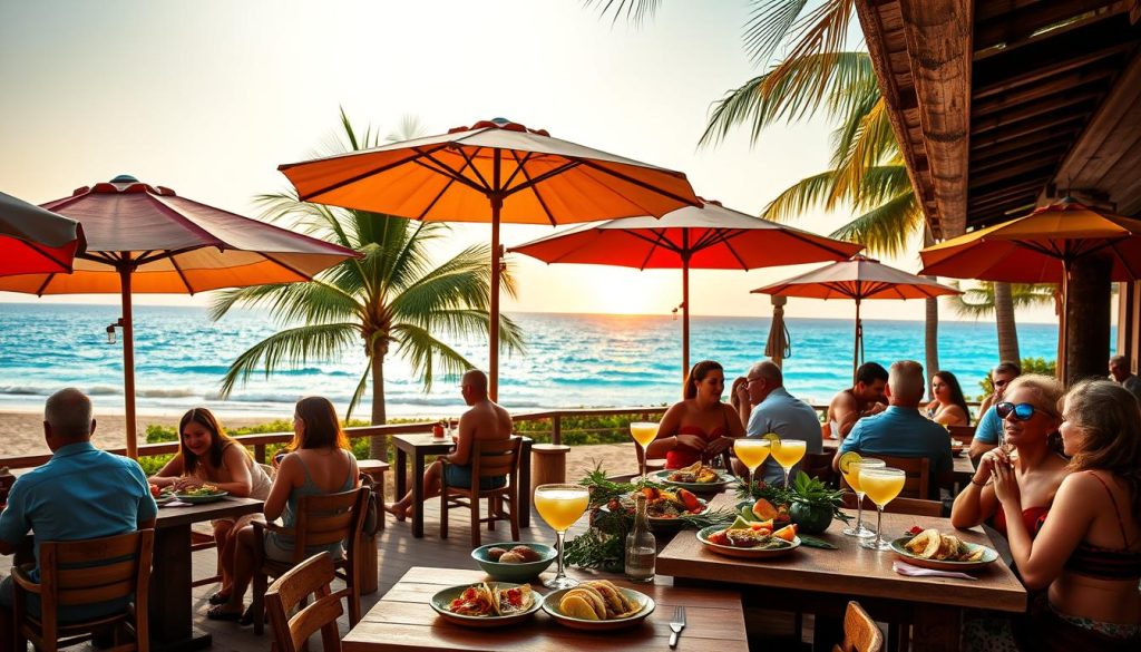 beachside dining