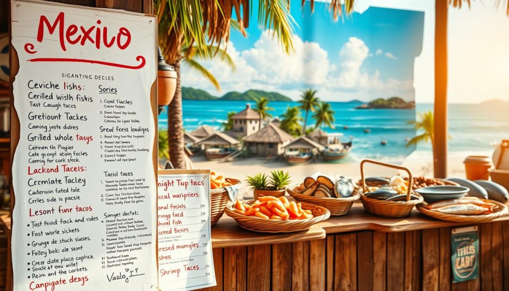 fresh seafood menu