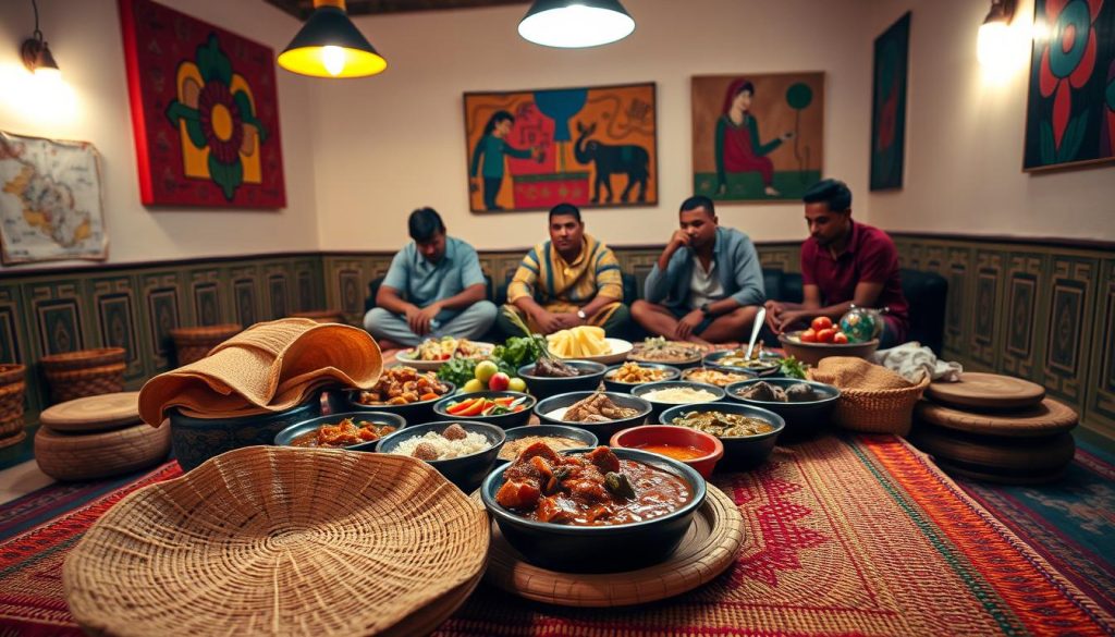 traditional Ethiopian dining